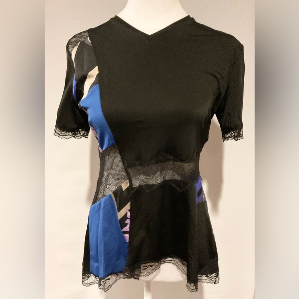 New Emilio Pucci Abstract Sectional Top - Size 2